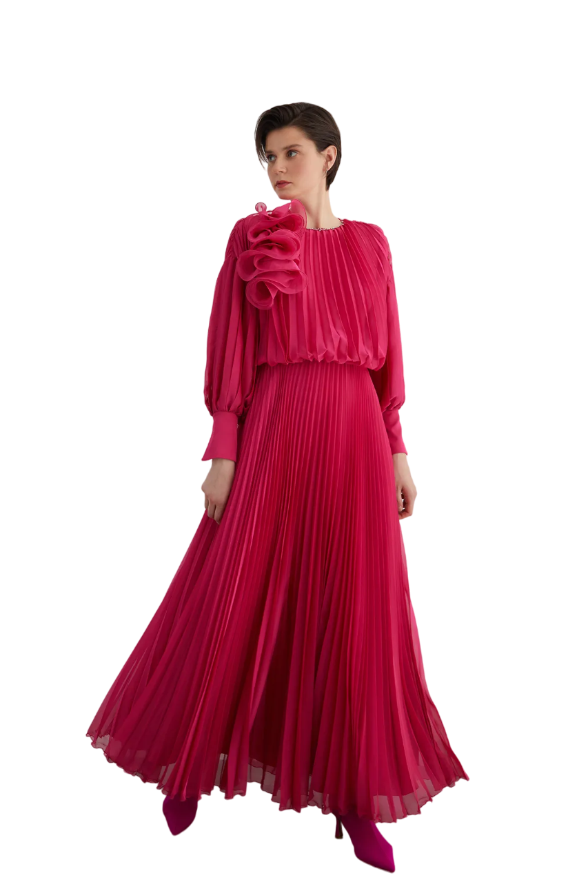 Kırmızı-Bordo Abiye